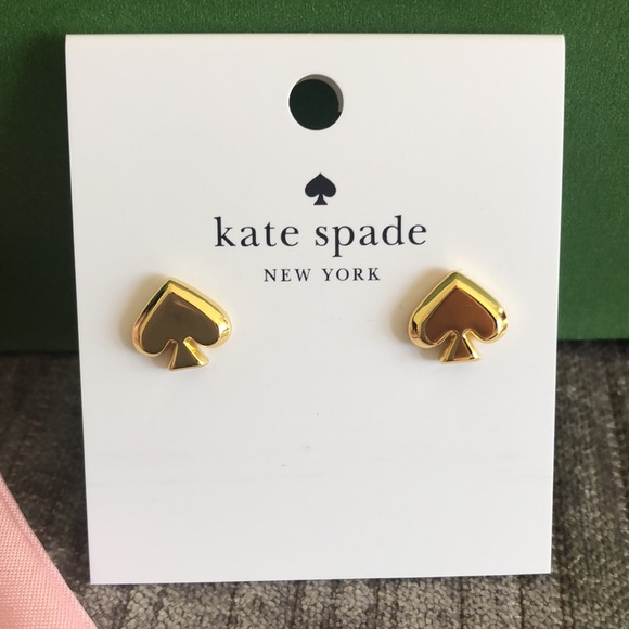 Kate Spade New York Gold Spade Earrings, New with Tags - Picture 3 of 4